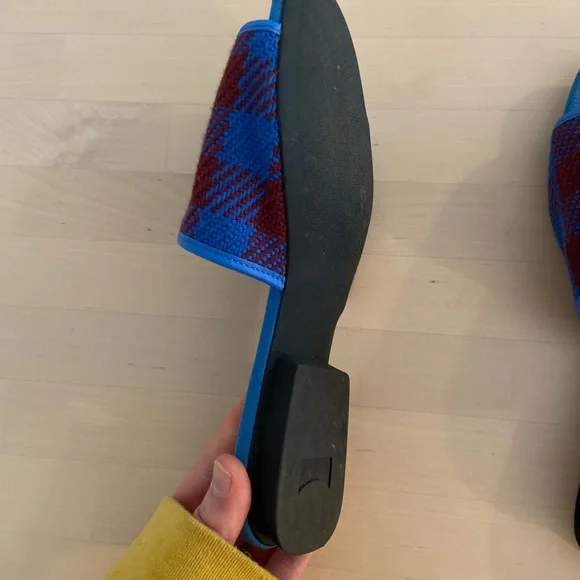 Camper Blue and Red Plaid Slides - Picture 2 of 6